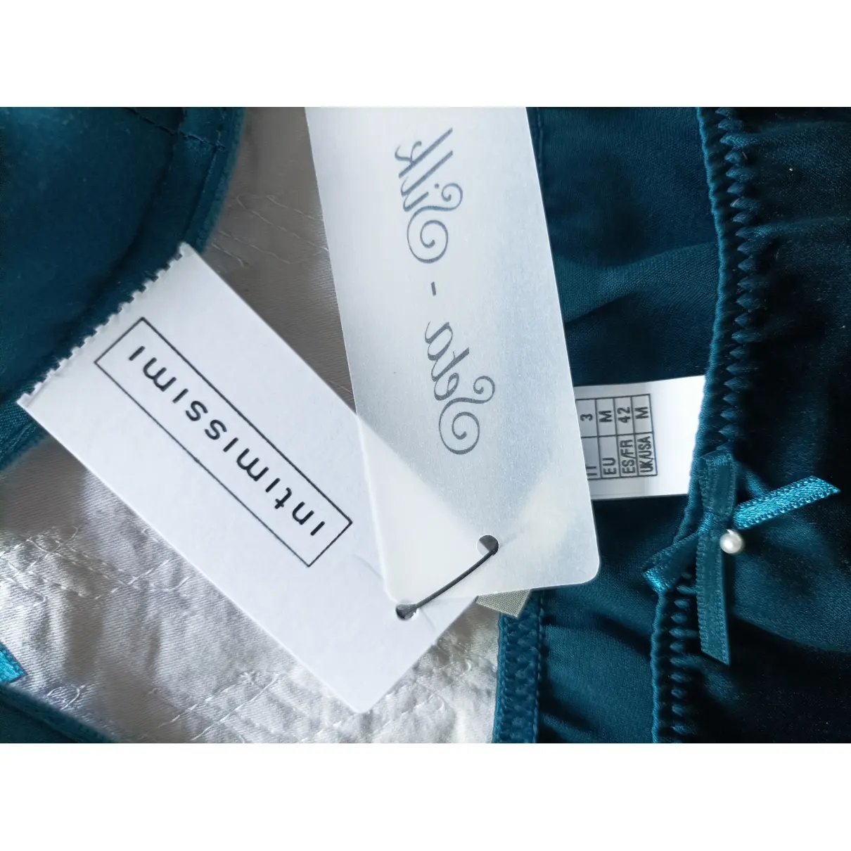 Silk lingerie set INTIMISSIMI Green in Silk - 37559172