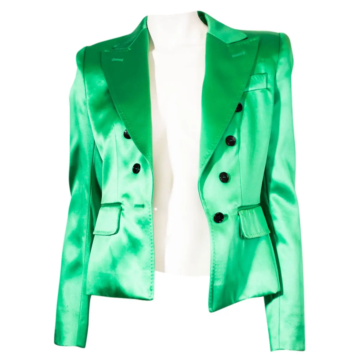 Green Synthetic Jacket Dolce & Gabbana - Vintage