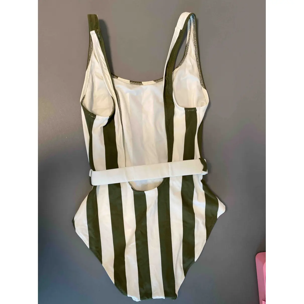 Buy Solid & Striped One-piece swimsuit online