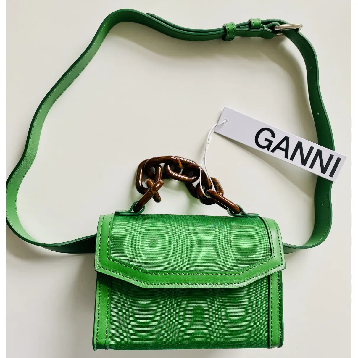 Vegan leather handbag Ganni