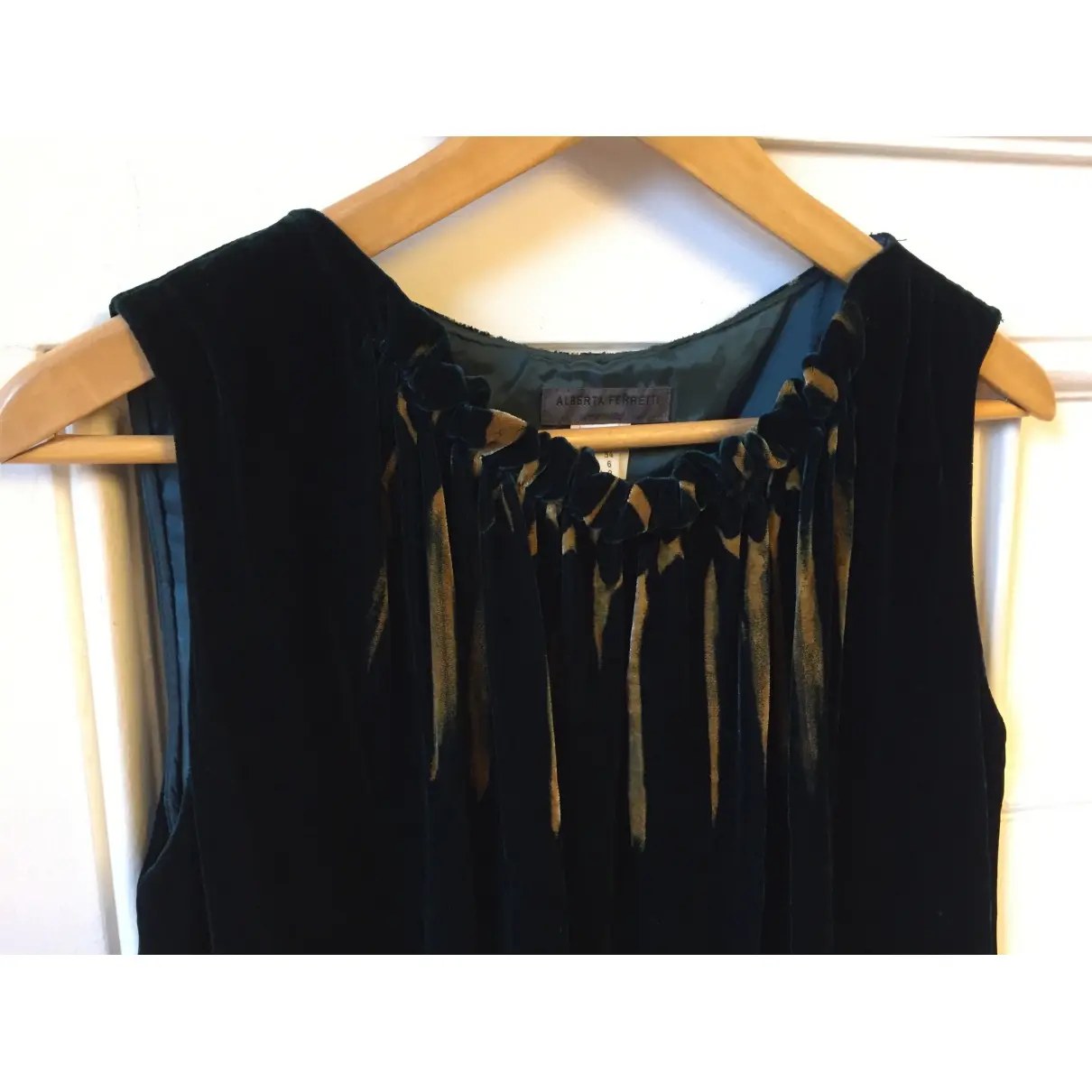 Buy Alberta Ferretti Velvet mid-length dress online
