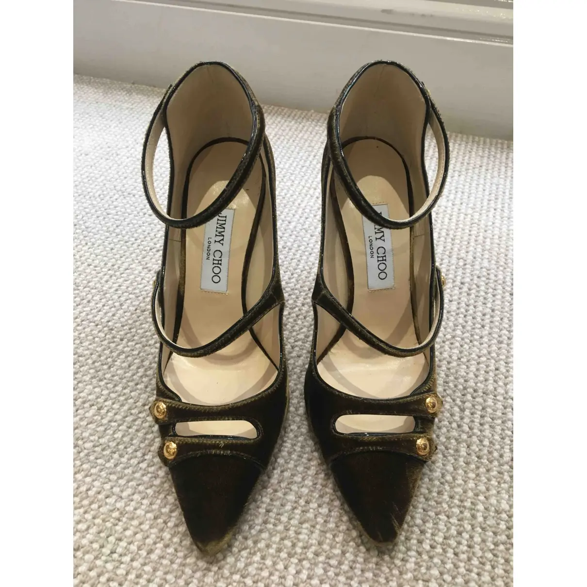 Jimmy Choo Velvet heels for sale
