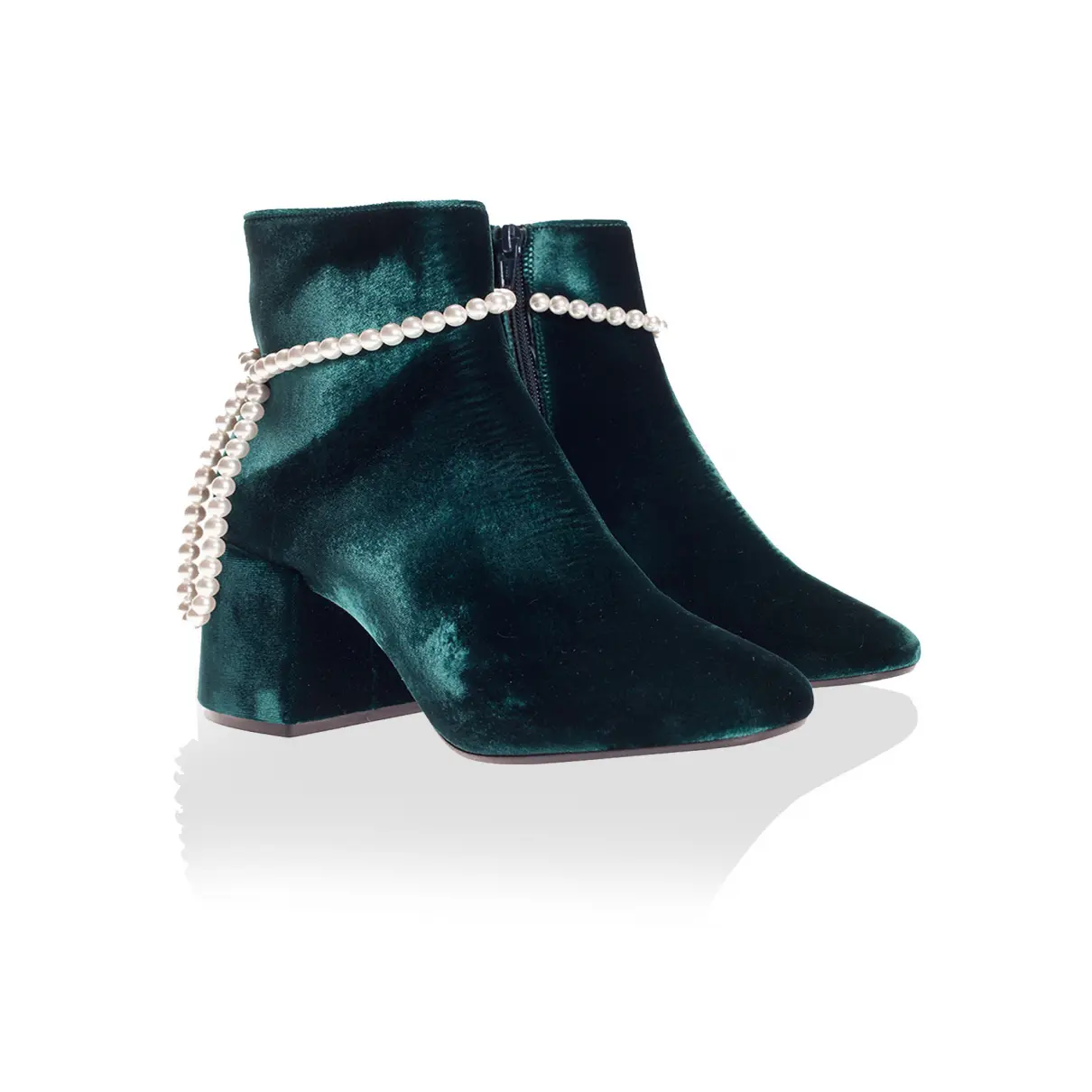 Buy MM6 Velvet ankle boots online