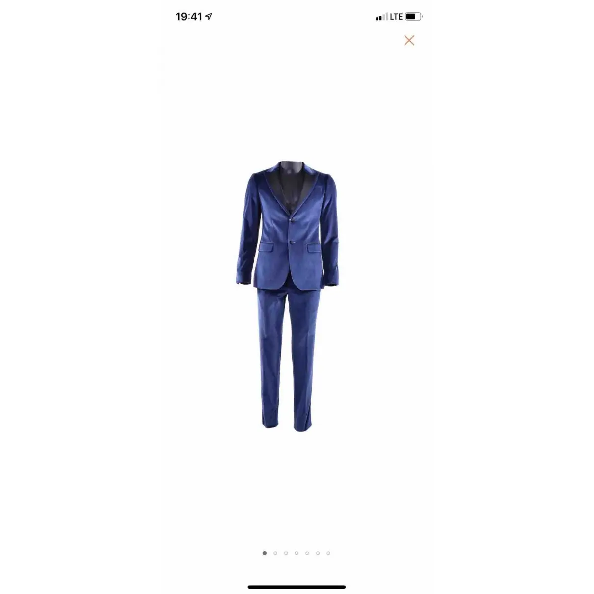 Velvet suit Moschino