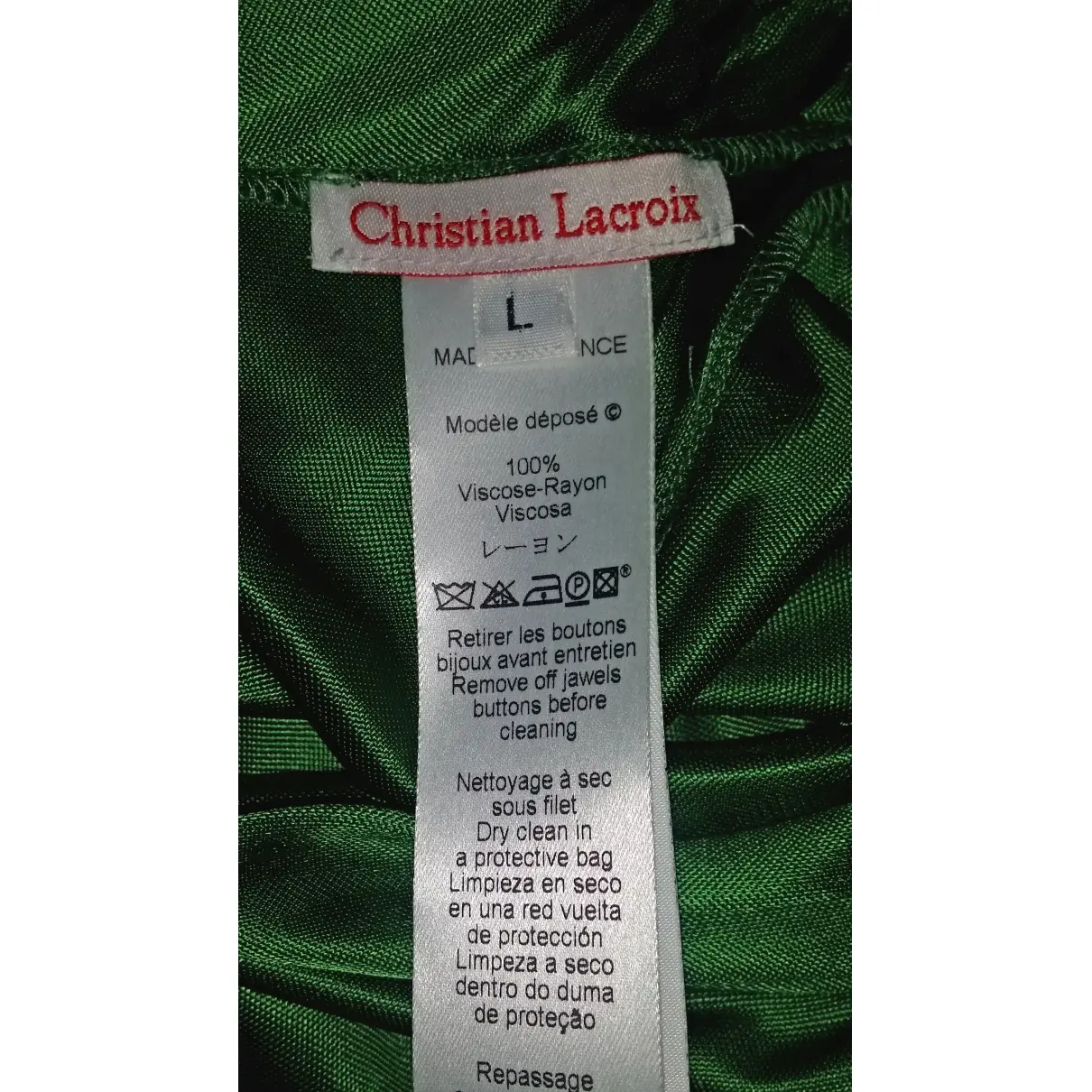 Buy Christian Lacroix Green Viscose Top online