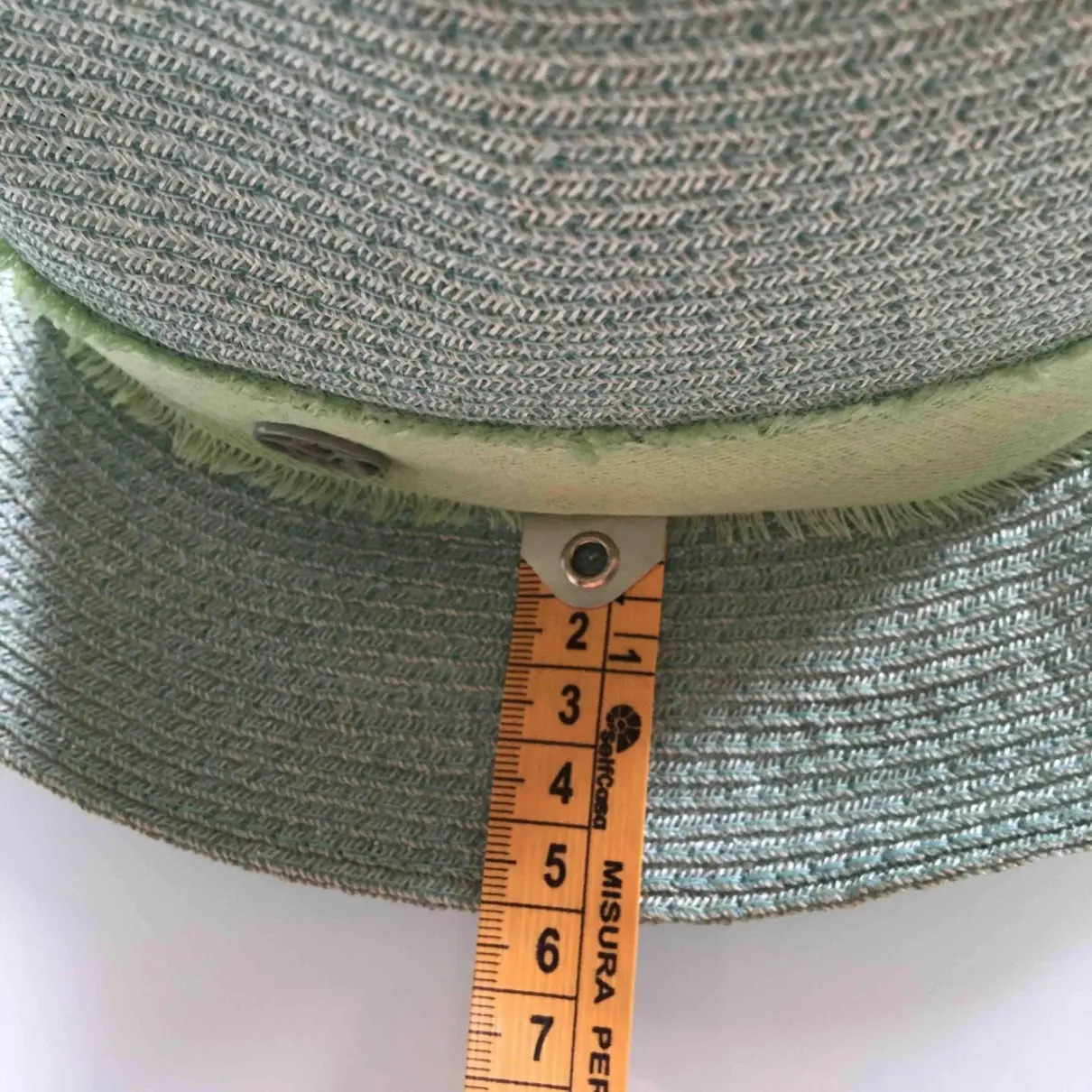 Green Wicker Hat Maison Michel