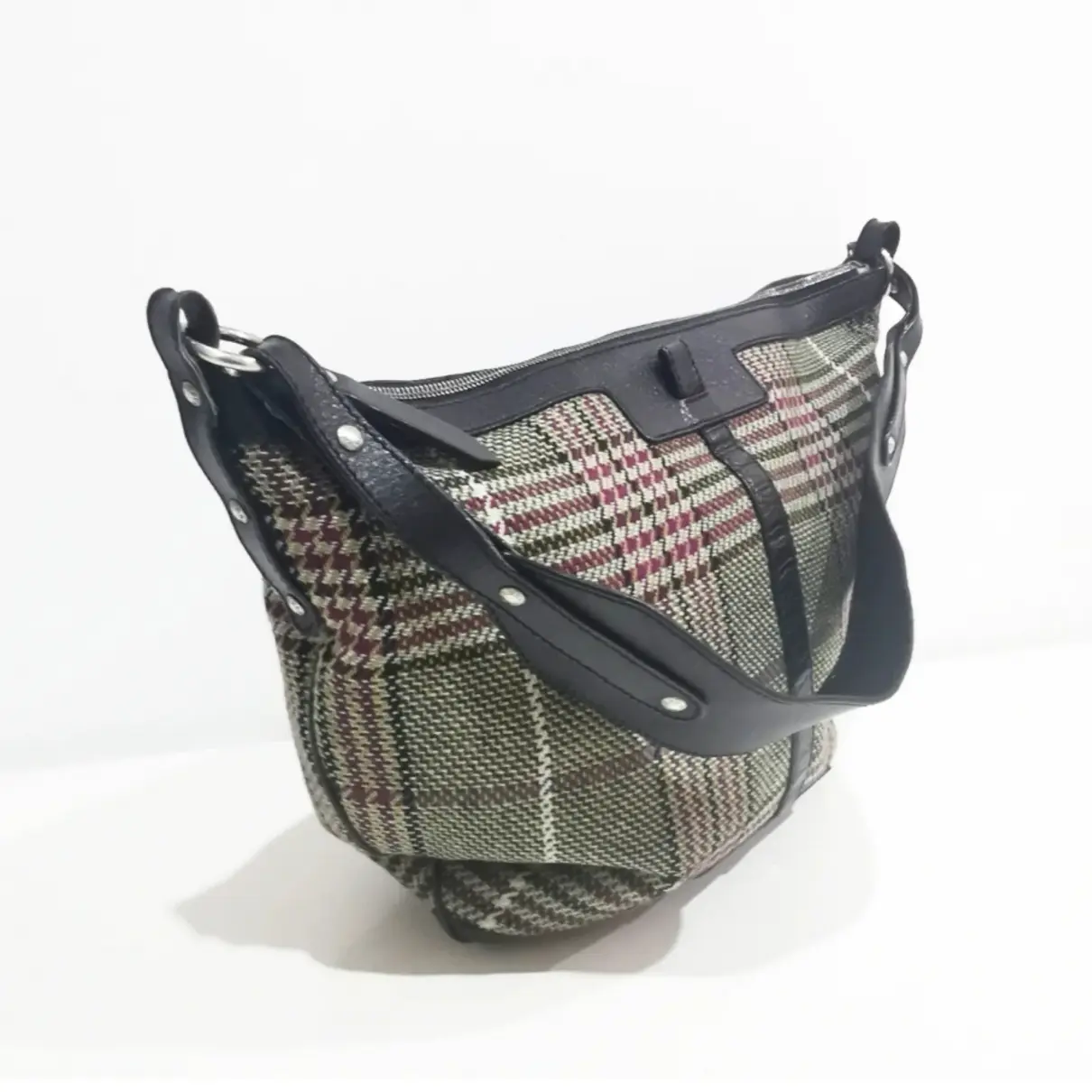 Wool handbag Burberry - Vintage