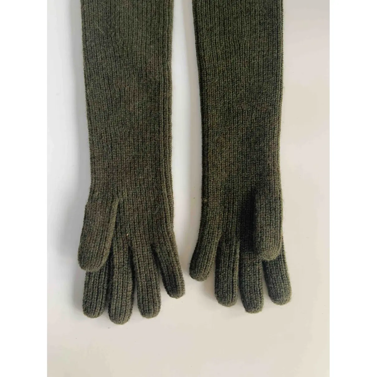 Ganni FW19 wool long gloves for sale
