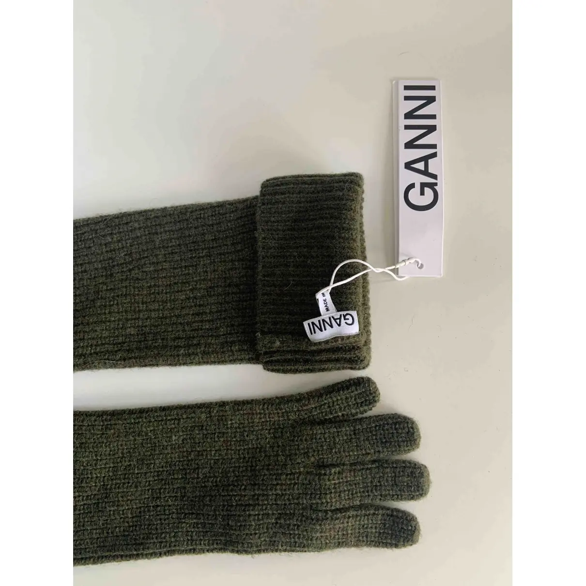 Buy Ganni FW19 wool long gloves online