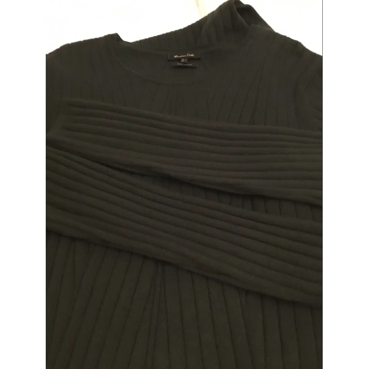 Wool mid-length dress Massimo Dutti