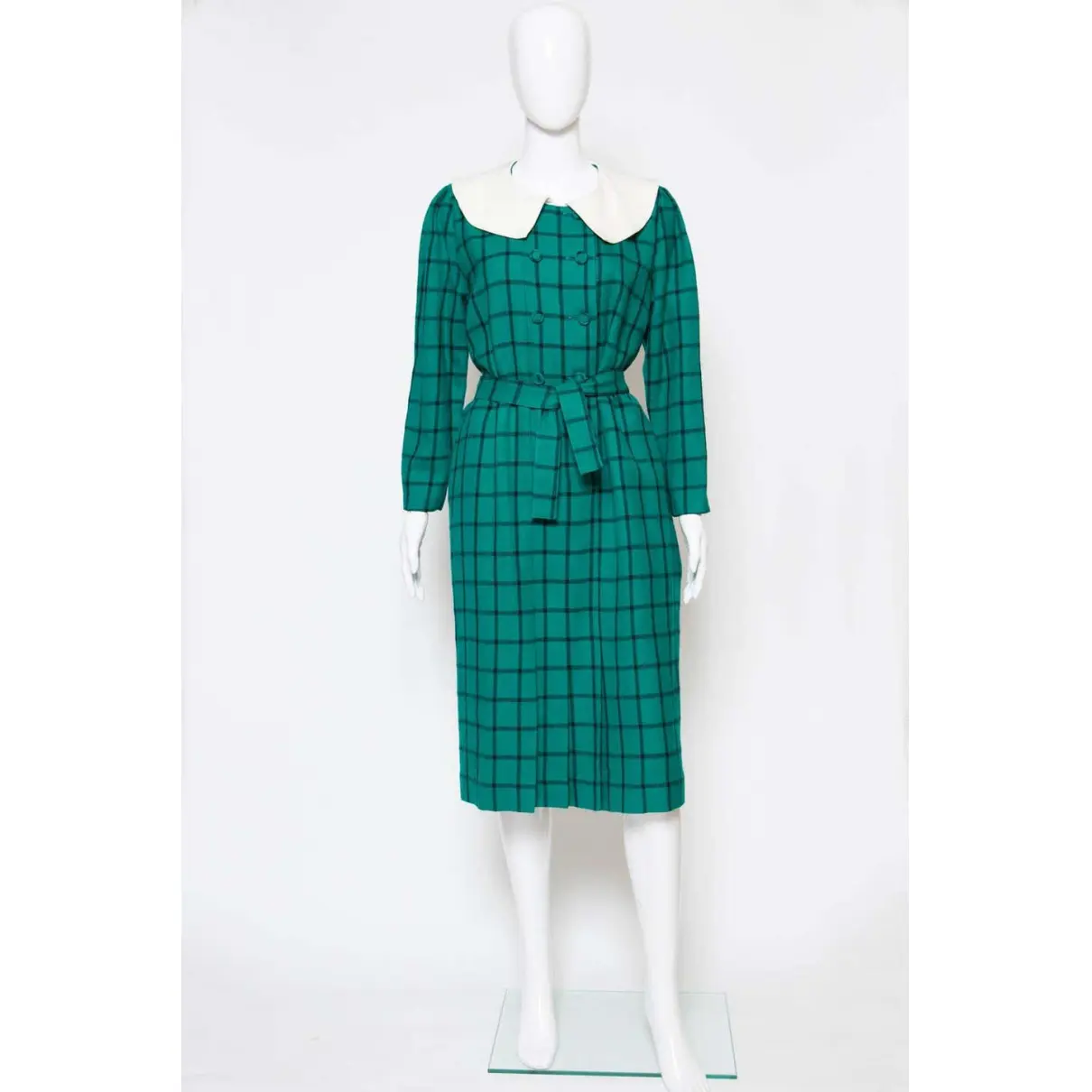 Wool mid-length dress Pierre Cardin - Vintage