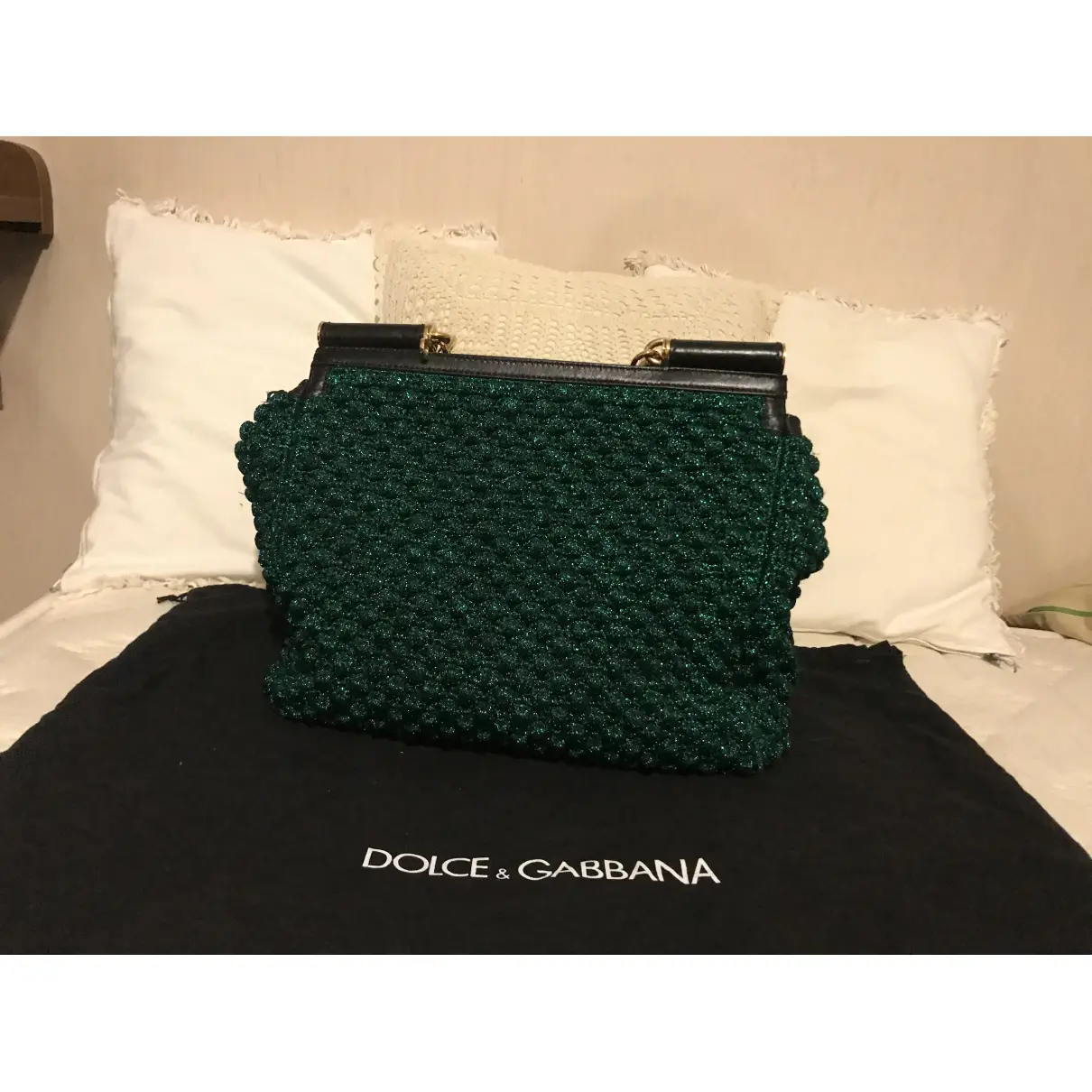 Buy Dolce & Gabbana Sicily wool handbag online