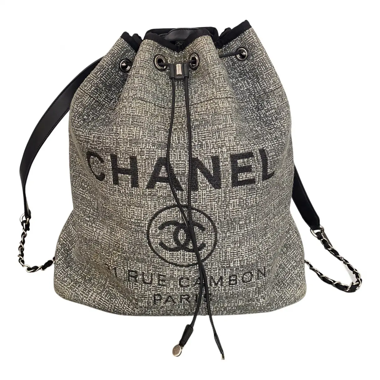 Deauville cloth backpack Chanel