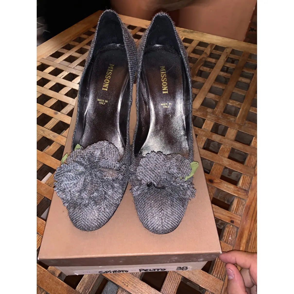 Buy M Missoni Cloth heels online