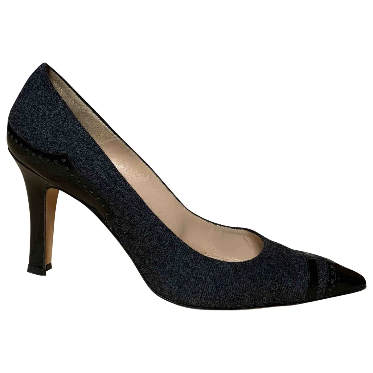 Cloth heels Manolo Blahnik