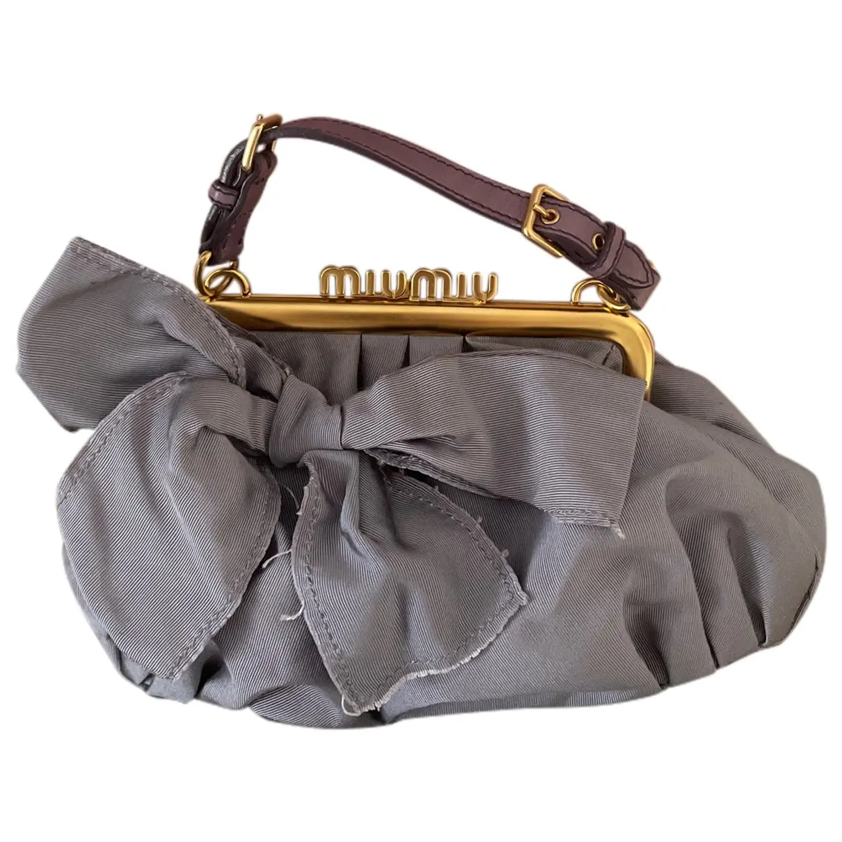 Cloth clutch bag Miu Miu