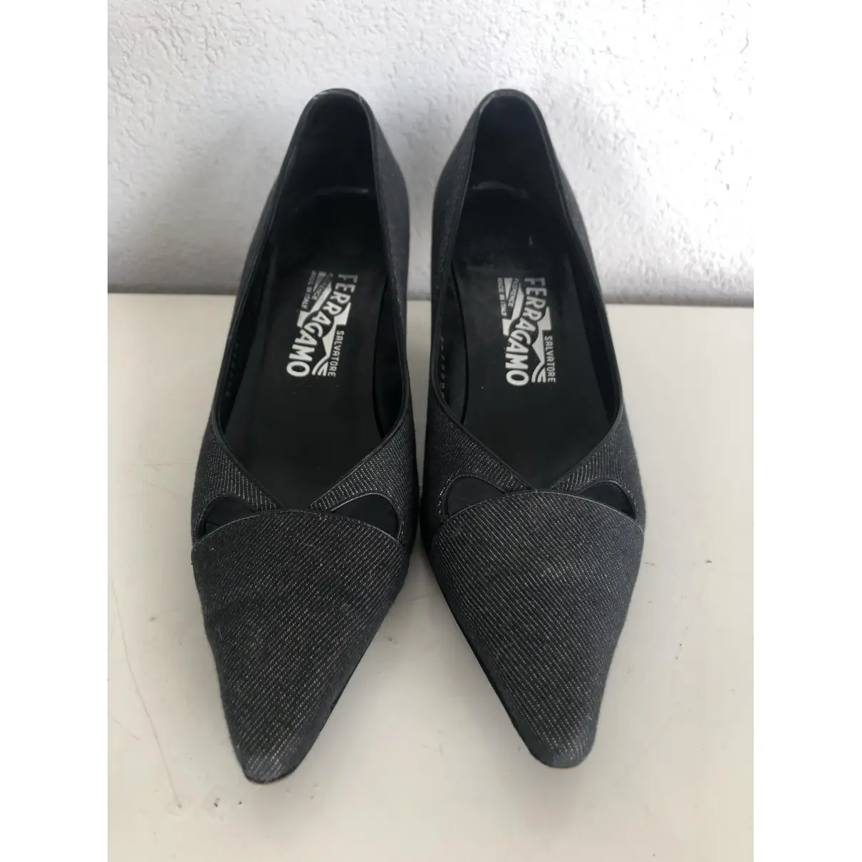 Salvatore Ferragamo Cloth heels for sale