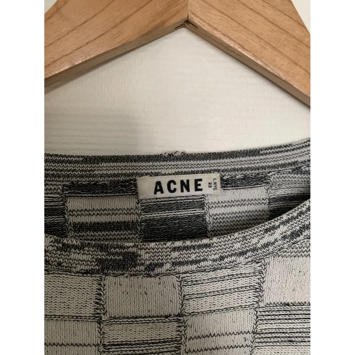 Buy Acne Studios Grey Cotton Knitwear & Sweatshirt online