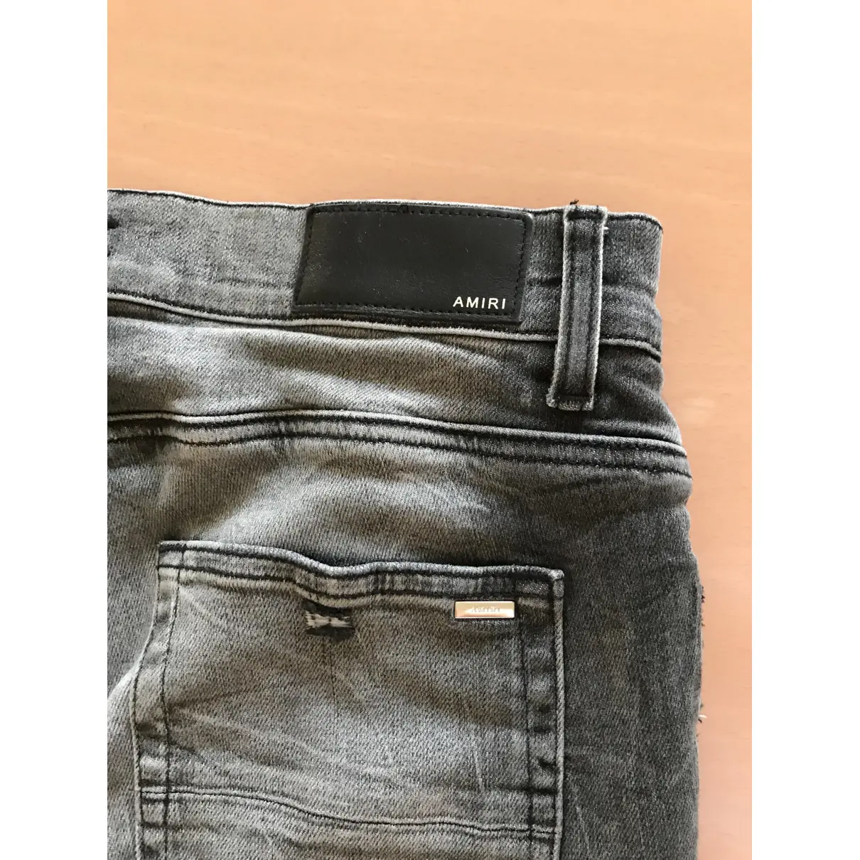 Buy Amiri Grey Cotton Jeans online