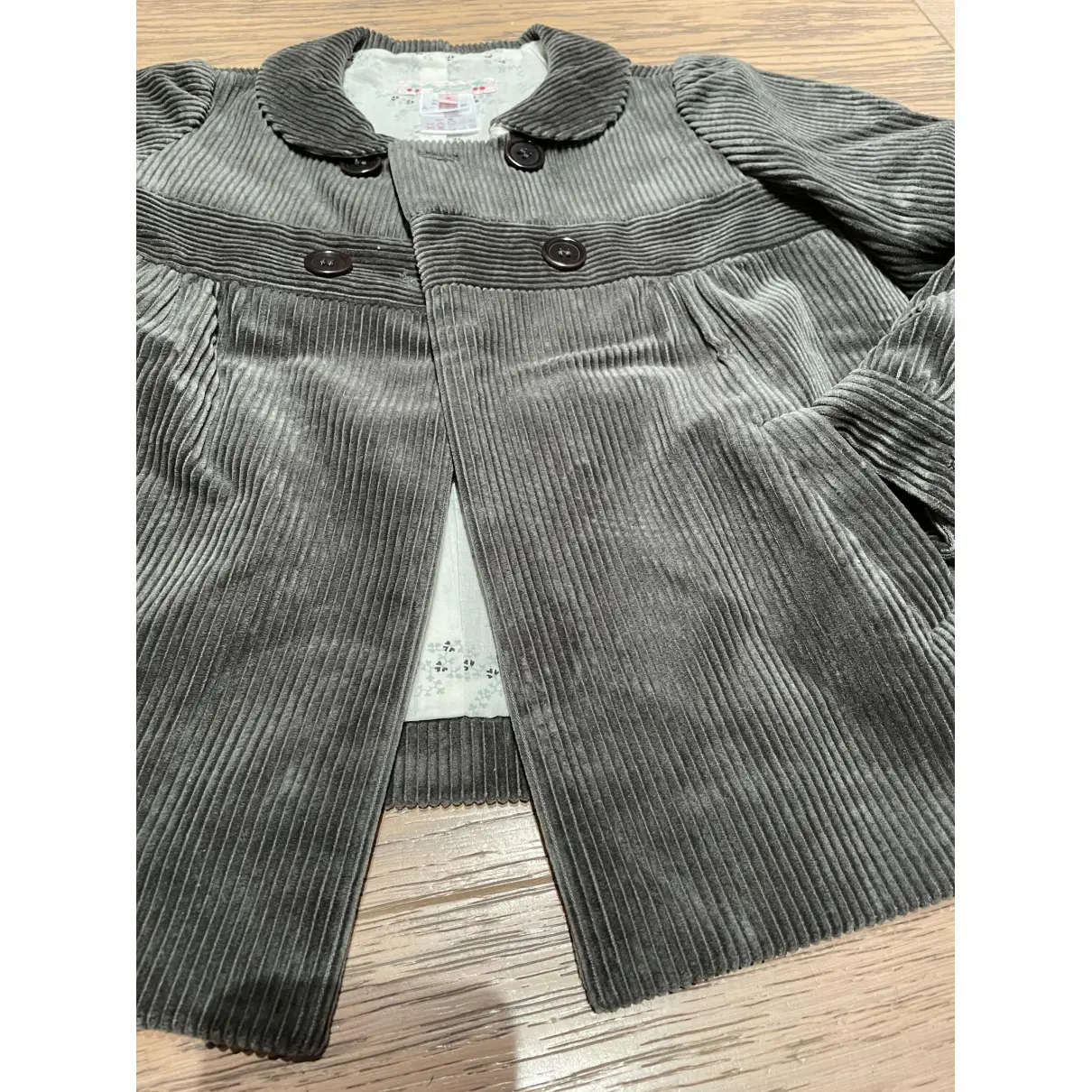 Grey Cotton Jacket & coat Bonpoint