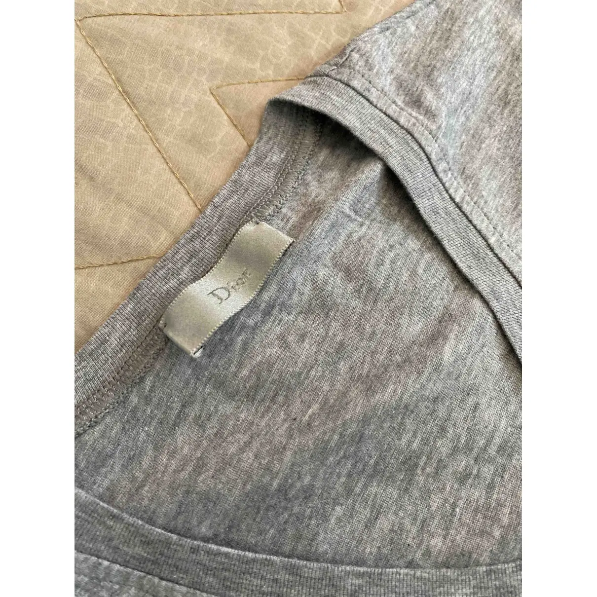 Dior Homme Grey Cotton T-shirt for sale
