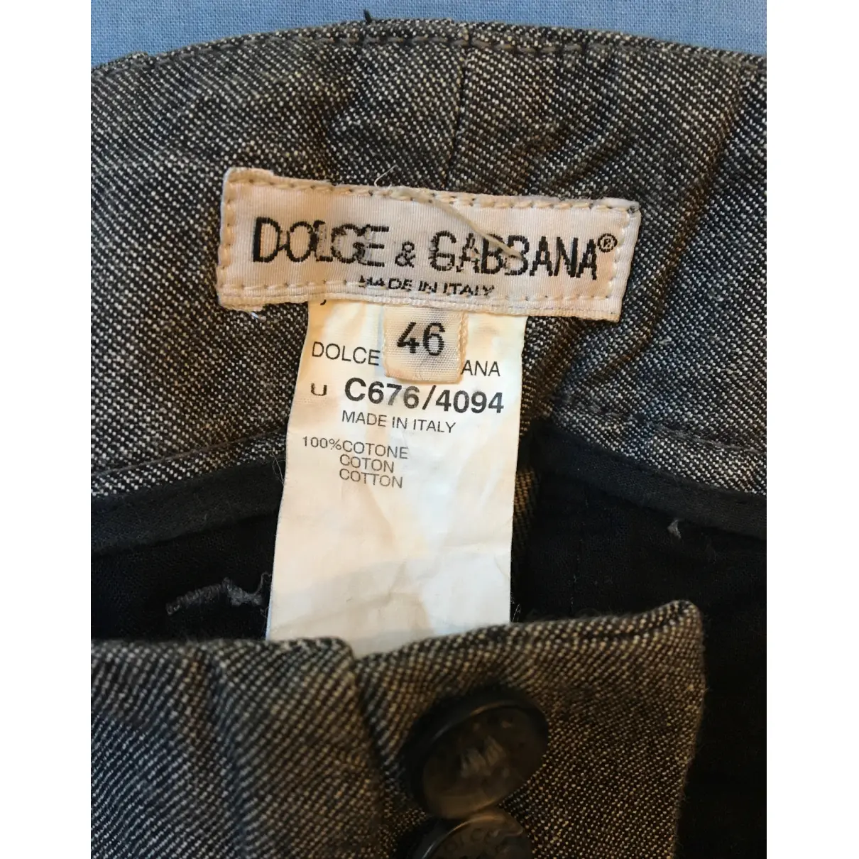 Luxury Dolce & Gabbana Trousers Men - Vintage