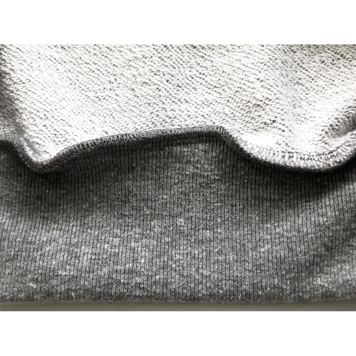 Grey Cotton Knitwear & Sweatshirt Domrebel