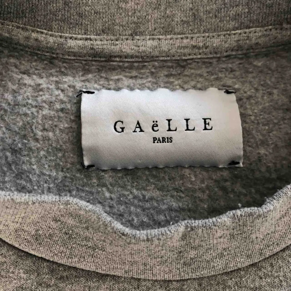 Grey Cotton Knitwear & Sweatshirt Gaelle Paris