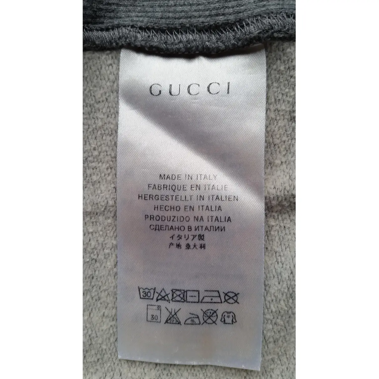 Grey Cotton Knitwear Gucci