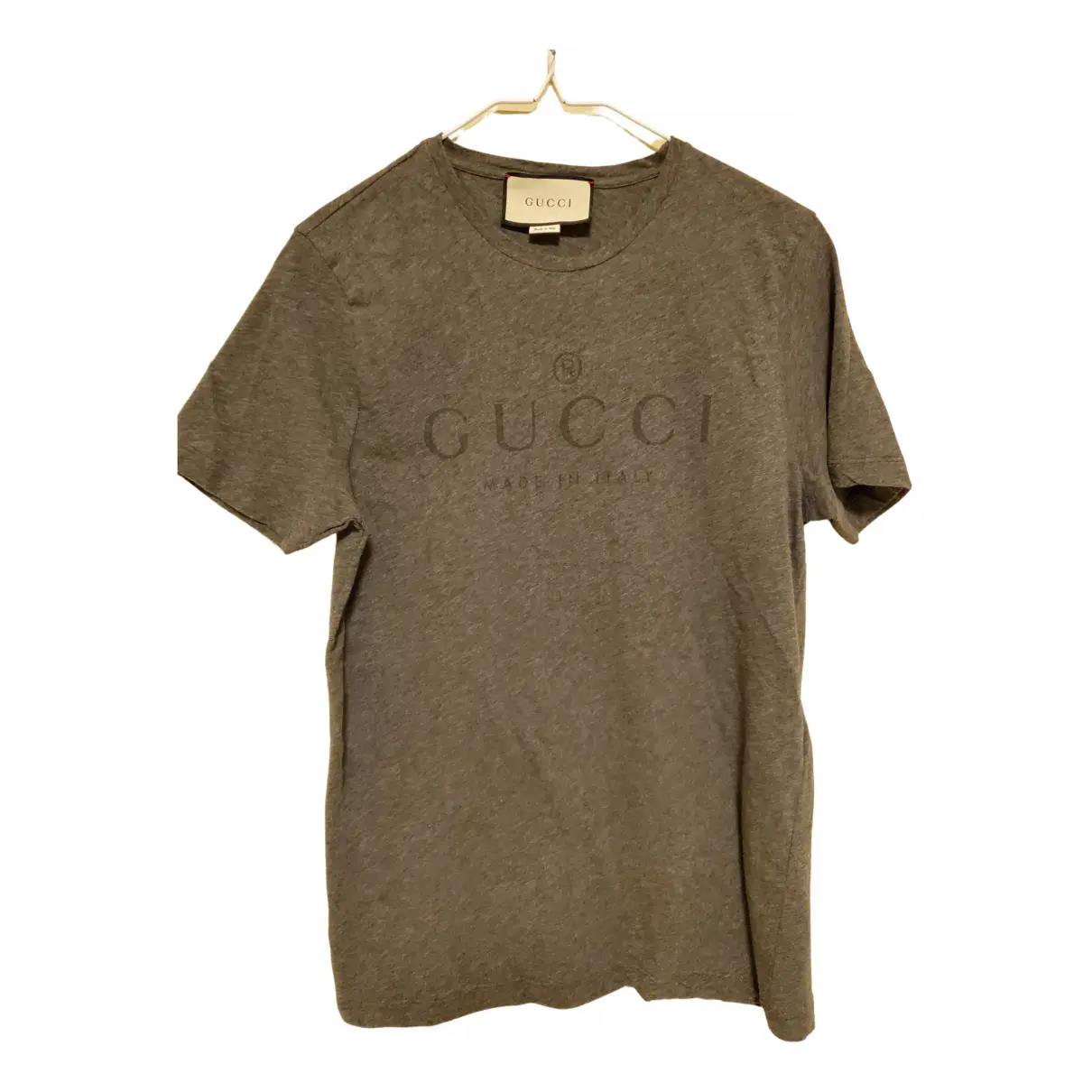 Grey Cotton T-shirt Gucci