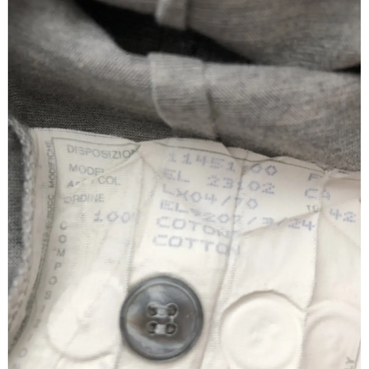 Grey Cotton Top Helmut Lang - Vintage