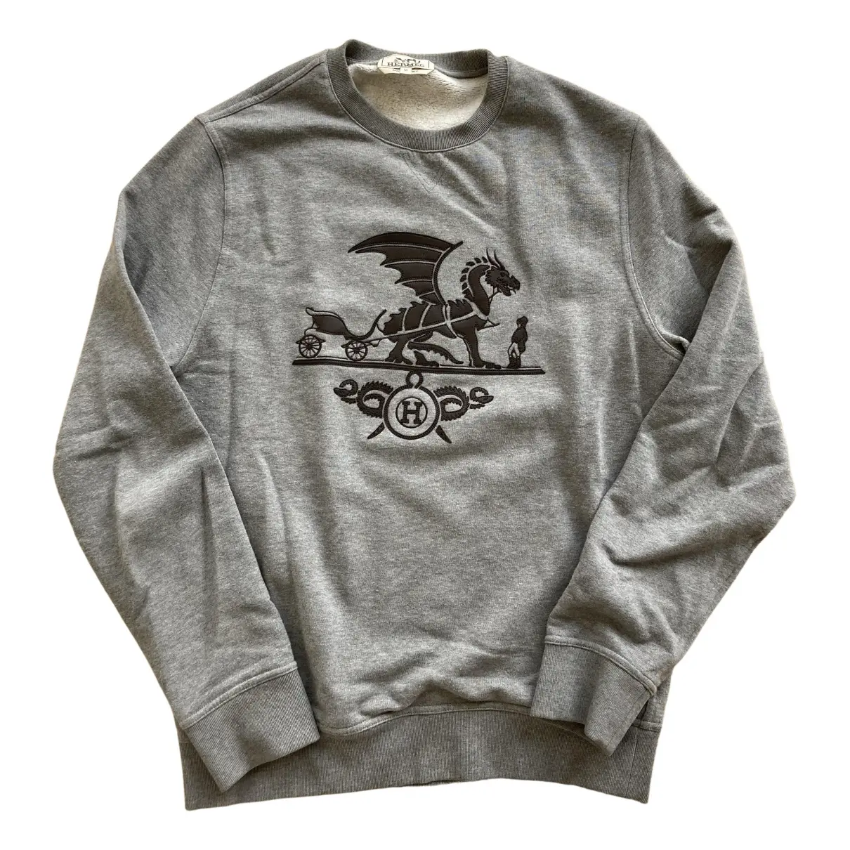 Grey Cotton Knitwear & Sweatshirt Hermès