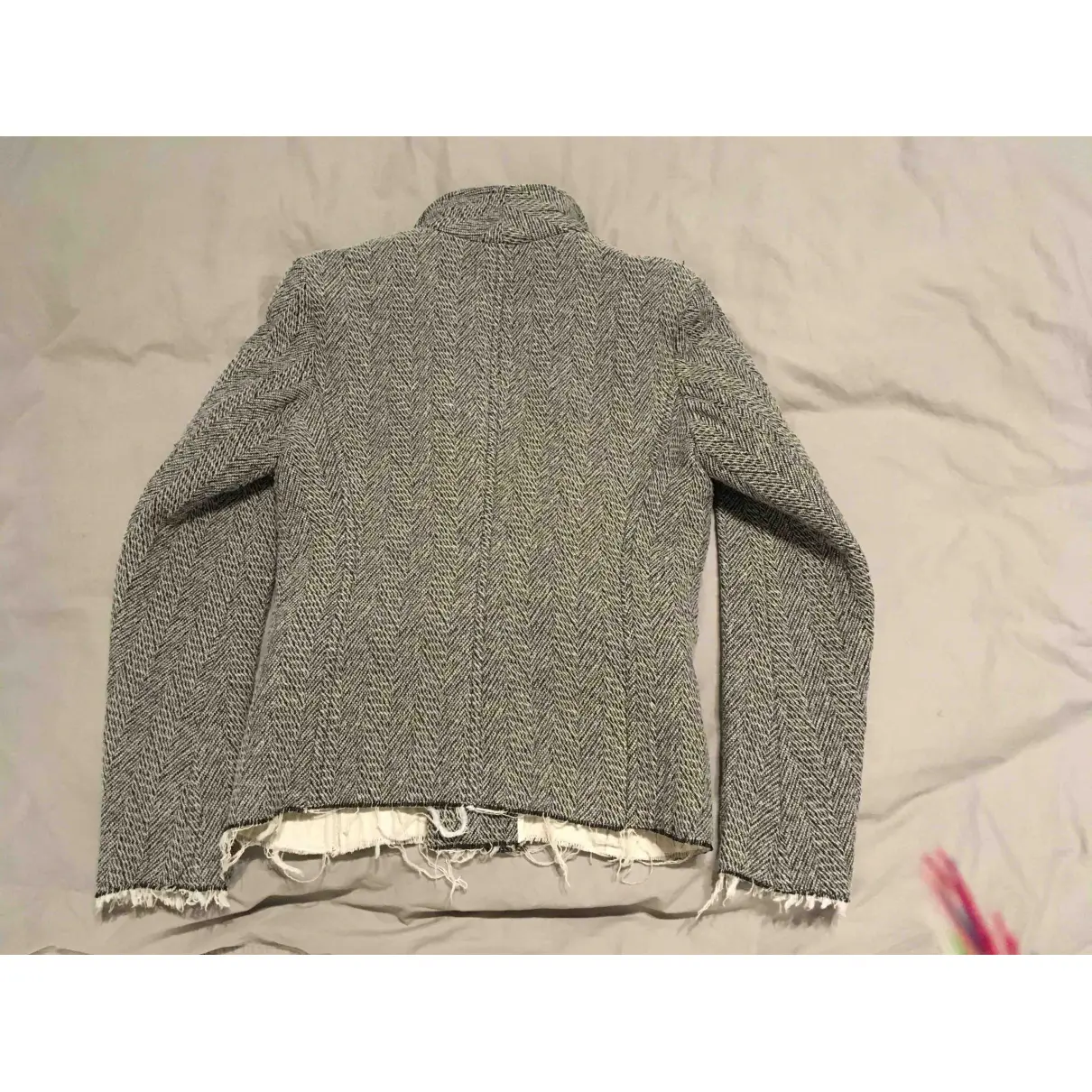 Buy Isabel Marant Etoile Grey Cotton Jacket online