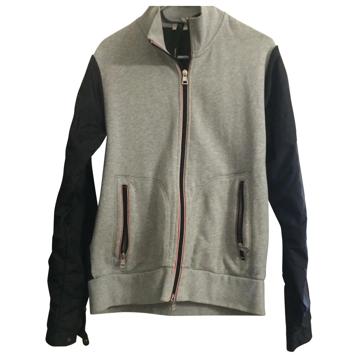Grey Cotton Jacket Moncler