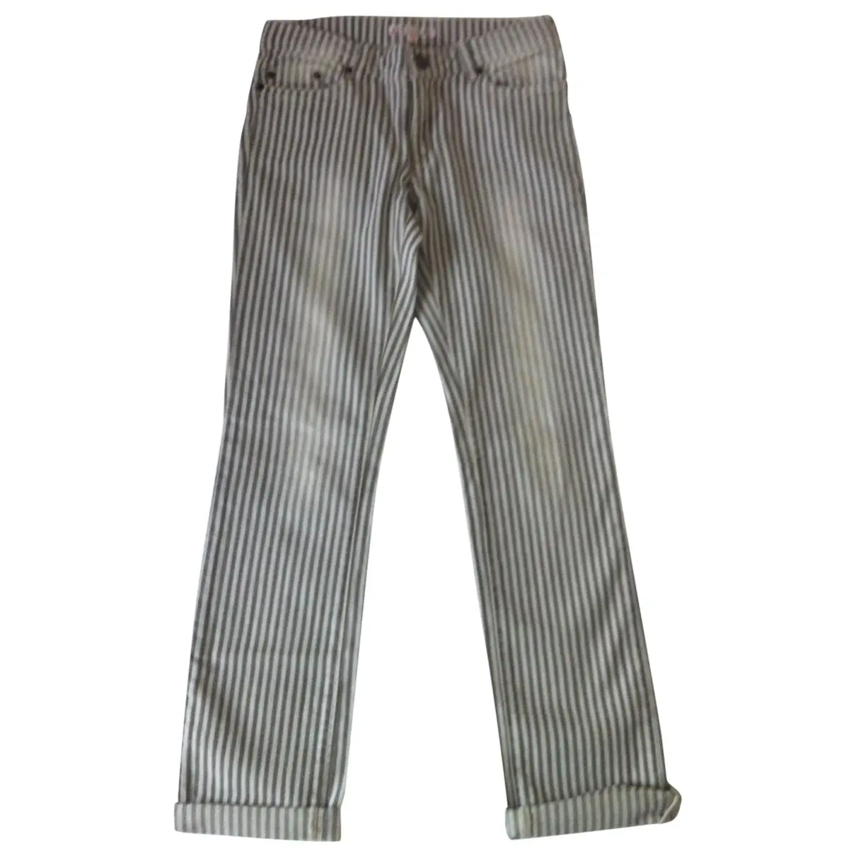 Grey Cotton Trousers Bonpoint