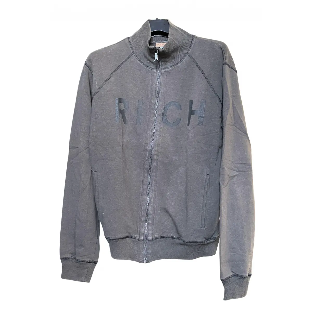Grey Cotton Knitwear & Sweatshirt John Richmond