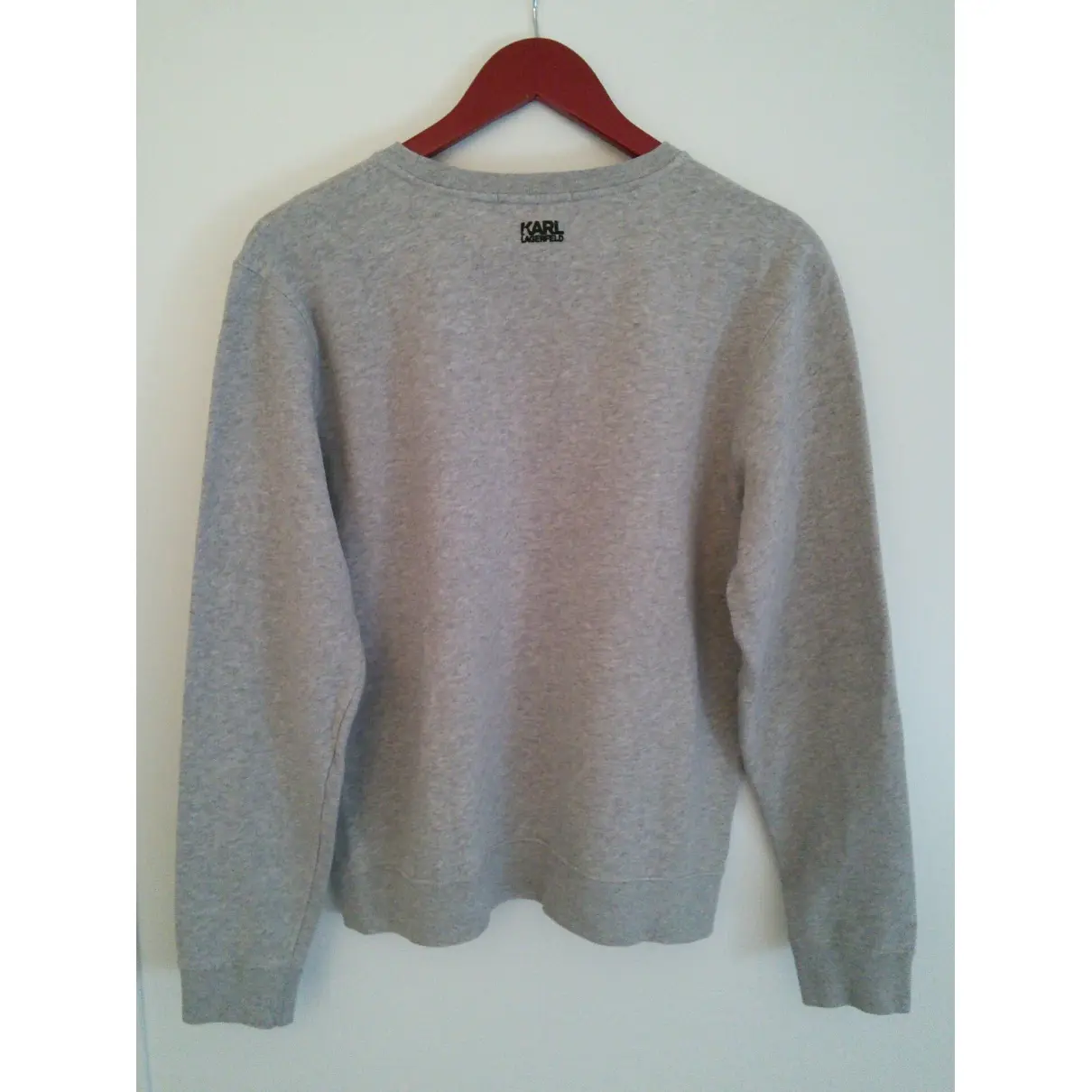 Karl Lagerfeld Grey Cotton Knitwear & Sweatshirt for sale