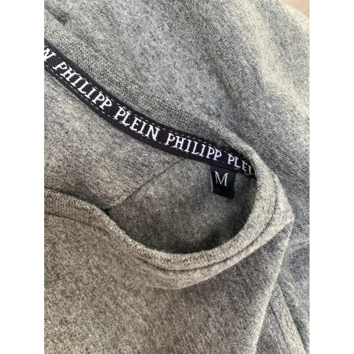 Grey Cotton T-shirt Philipp Plein