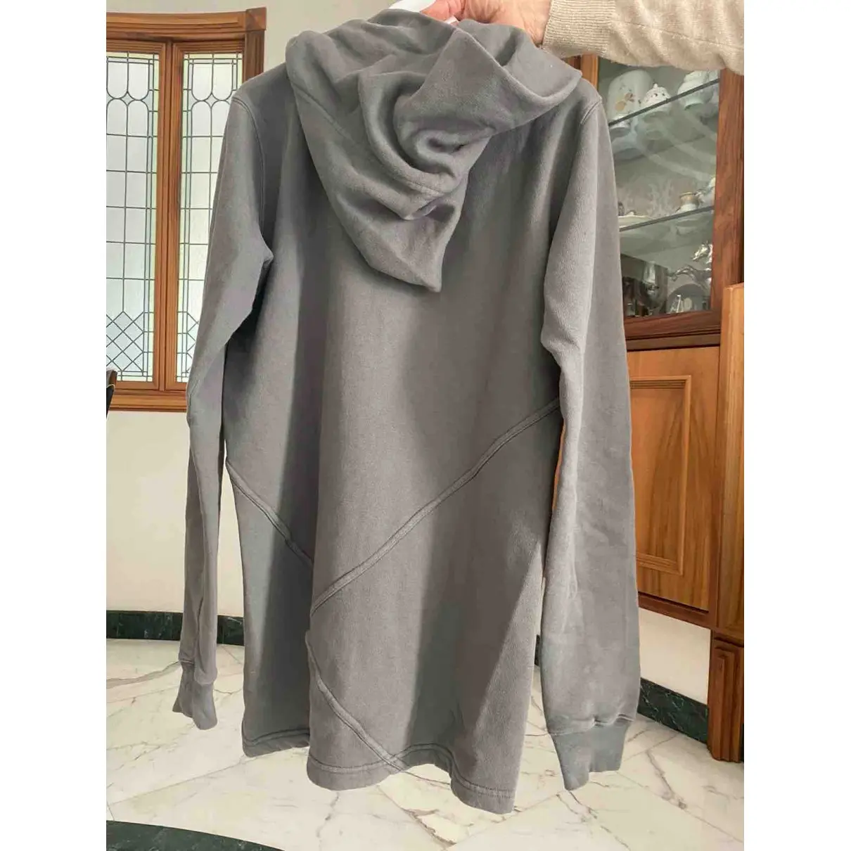 Rick Owens Drkshdw Grey Cotton Knitwear & Sweatshirt for sale