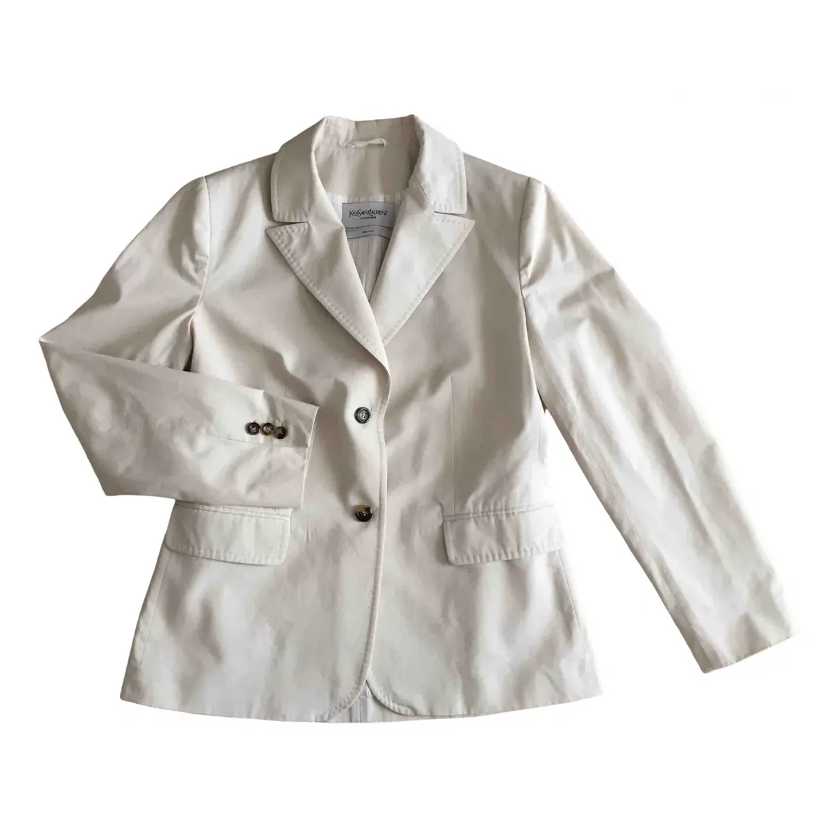 Grey Cotton Jacket Yves Saint Laurent