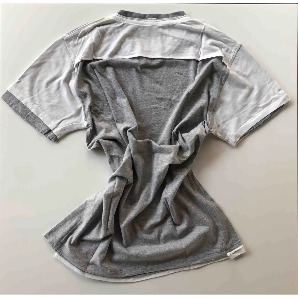 Yves Saint Laurent Grey Cotton T-shirt for sale