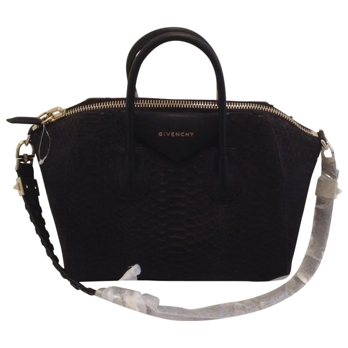 Grey Exotic leathers Handbag Antigona Givenchy