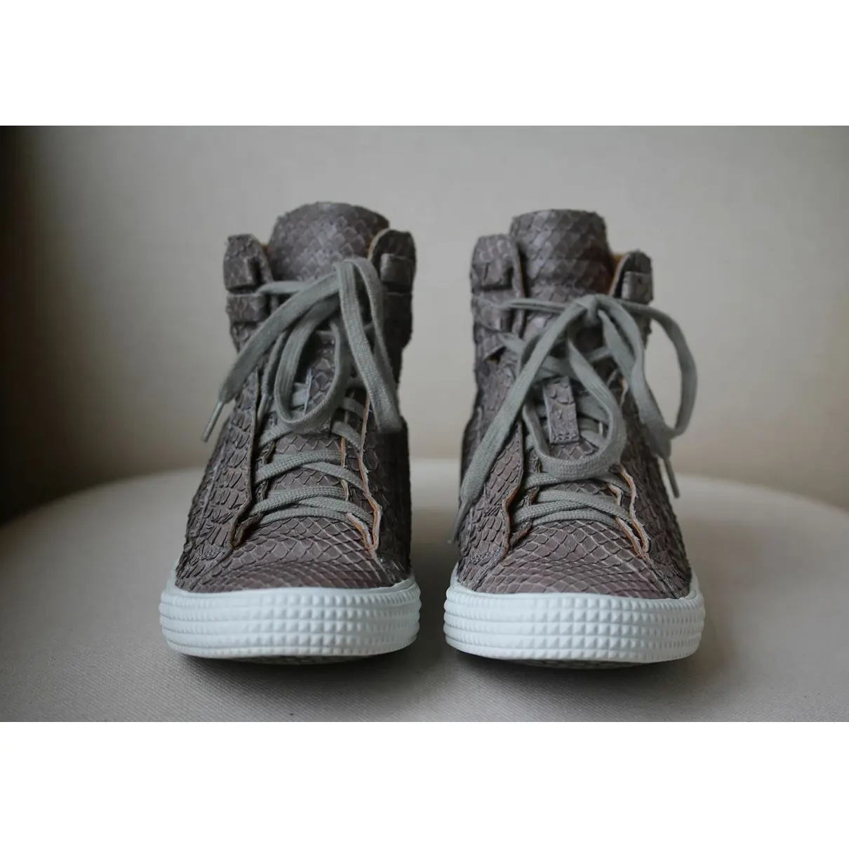 Buy Jimmy Choo Exotic leathers high trainers online