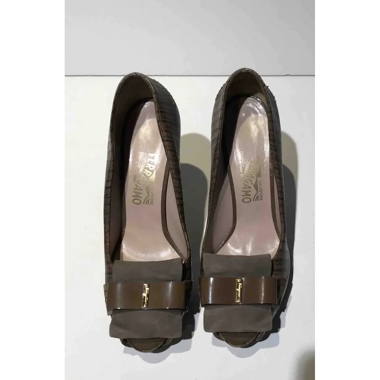 Salvatore Ferragamo Exotic leathers heels for sale