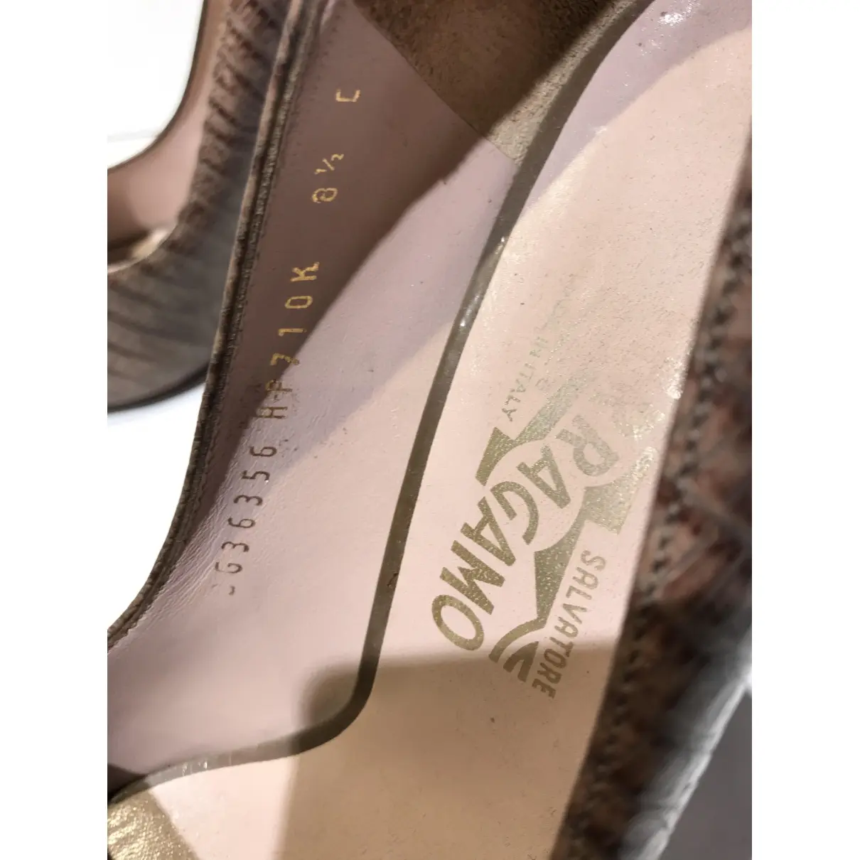 Exotic leathers heels Salvatore Ferragamo