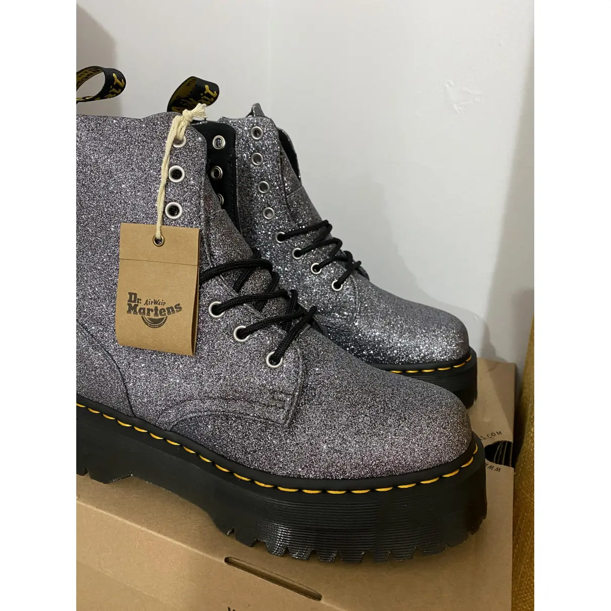 Buy Dr. Martens Jadon glitter boots online