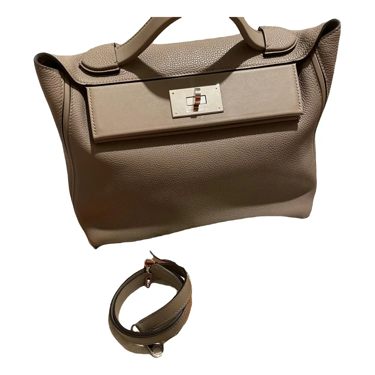 24/24 leather handbag