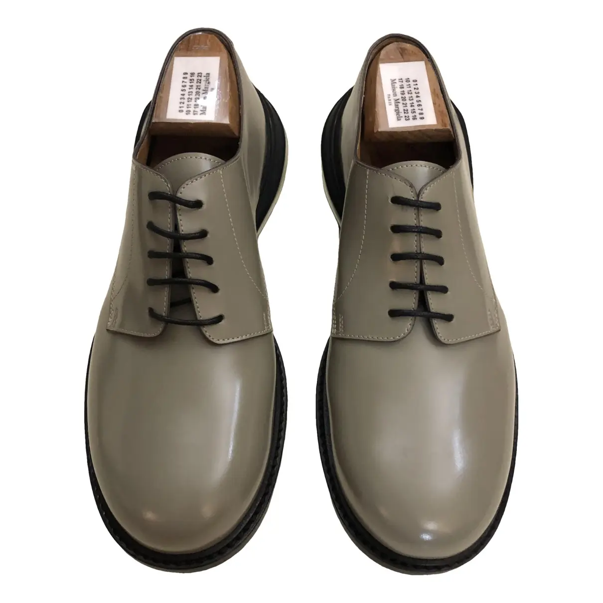 Airbag Heel leather lace ups