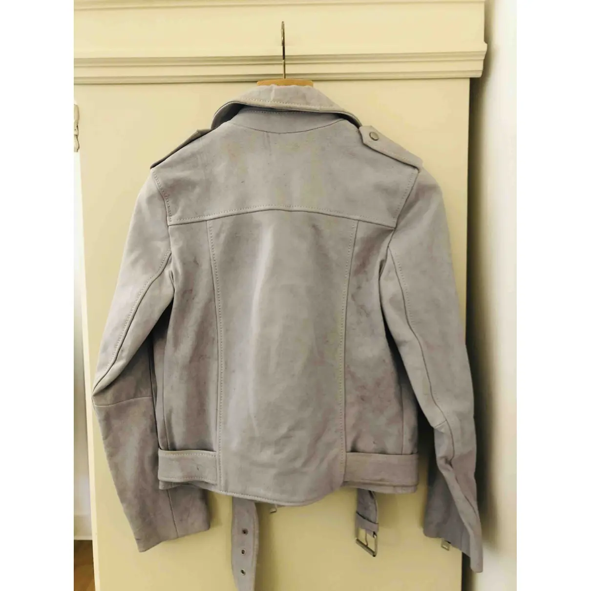 Buy All Saints Leather biker jacket online