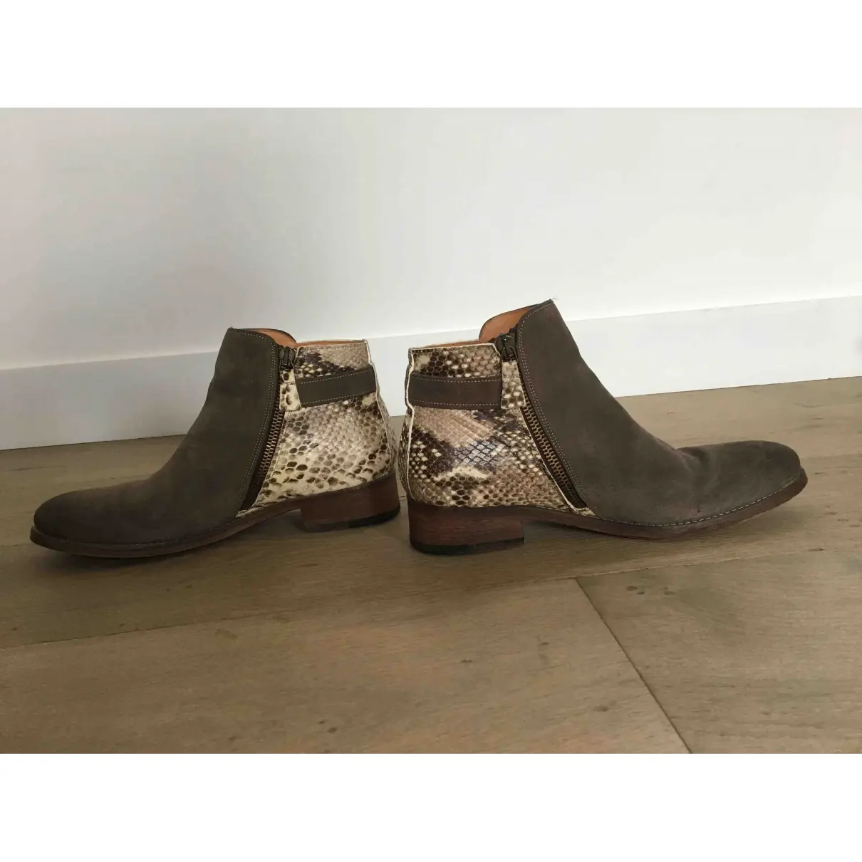 Anthology Paris Leather ankle boots for sale